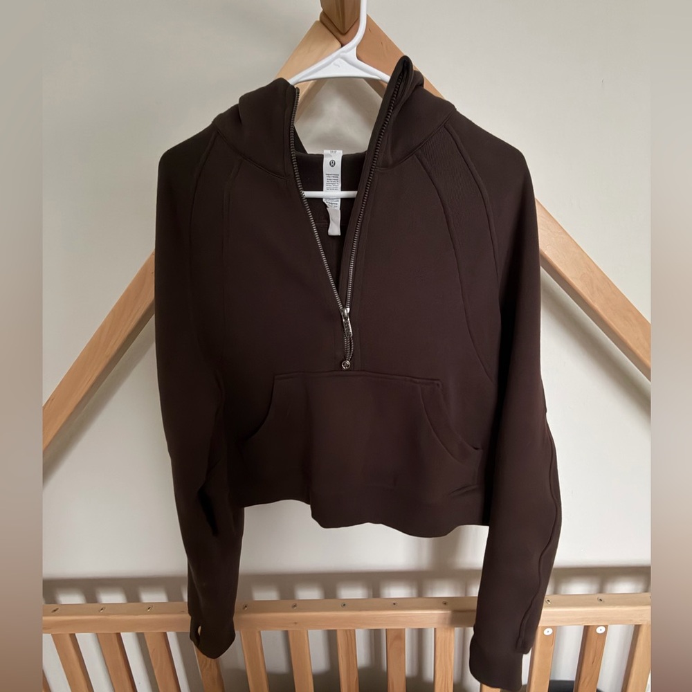 🏷️SOLD lululemon Scuba Oversized Half-Zip Hoodie Espresso XS/S